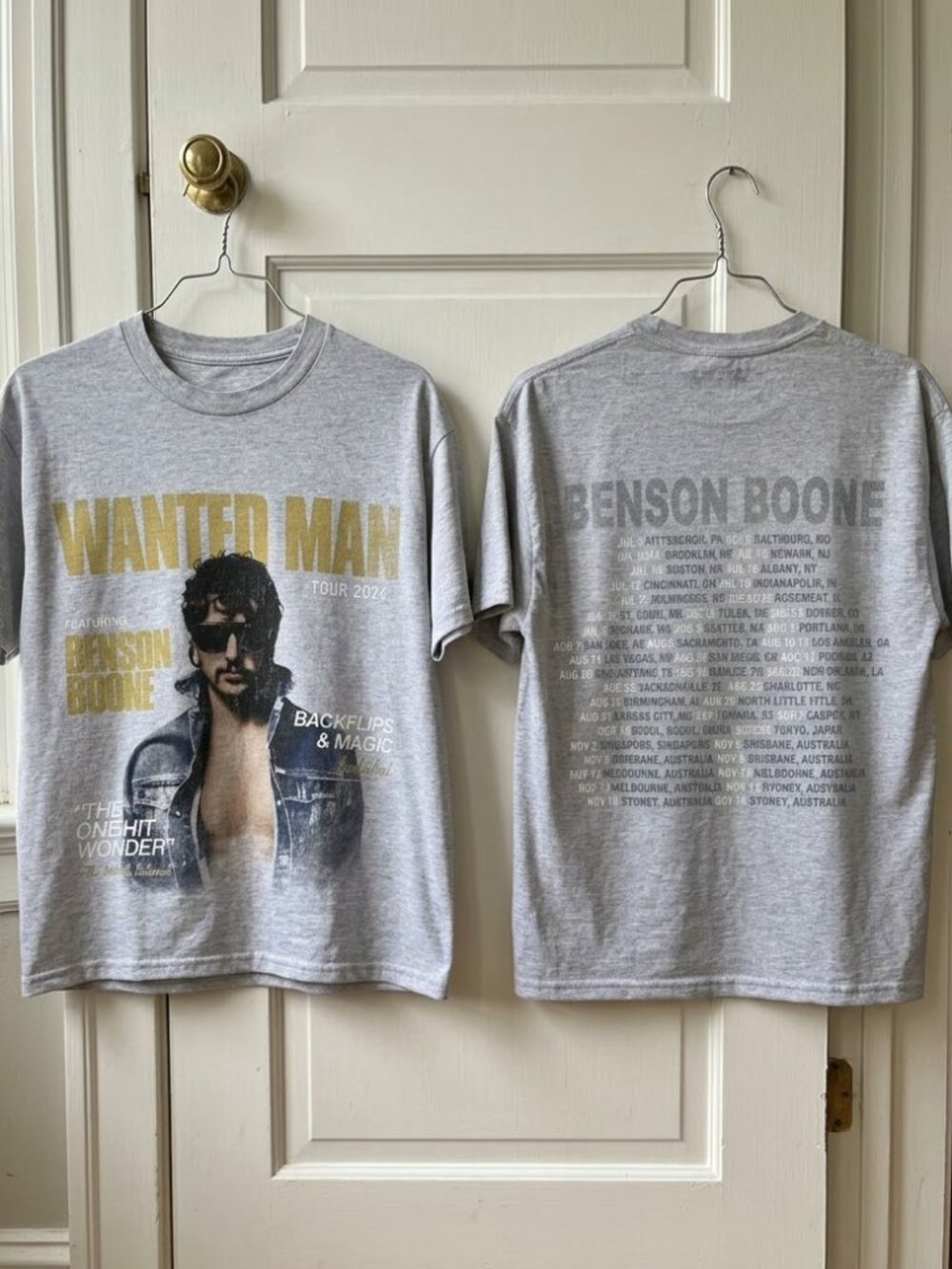 Benson Boone Wanted Man Tour Dateback Tee